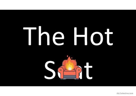 The Hot Seat Game general vocabular…: English ESL powerpoints