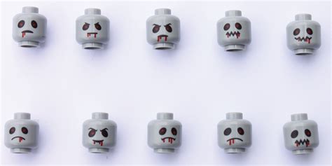 Lego Zombie Heads Version I One Set of 10 Different Designs Genuine ...