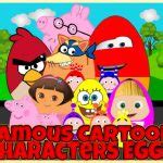 Famous Cartoon Characters Eggs - Play Angry Bird Games