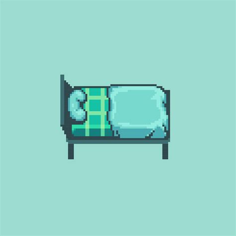 Pixel art bed for game asset and development 7530649 Vector Art at Vecteezy