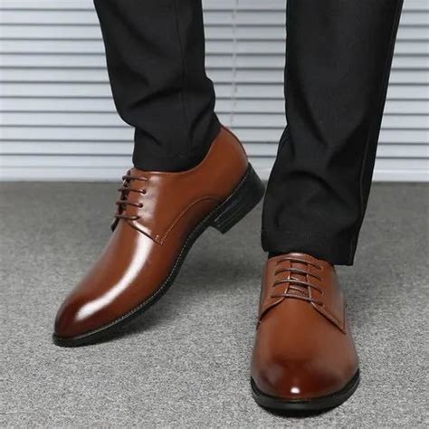 Brown Men Formal Leather Shoes, Size: 6-10 at Rs 500/pair in New Delhi | ID: 22143204130