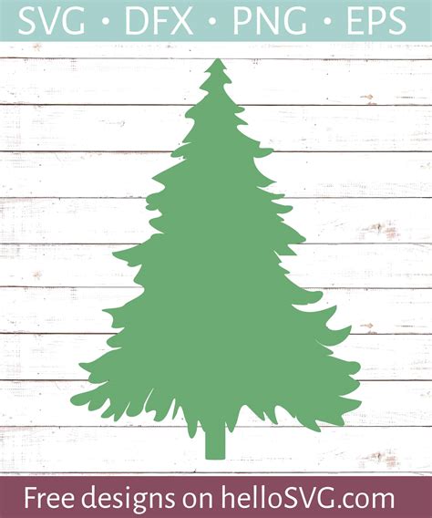 Simple Christmas Tree SVG - Free SVG files | HelloSVG.com