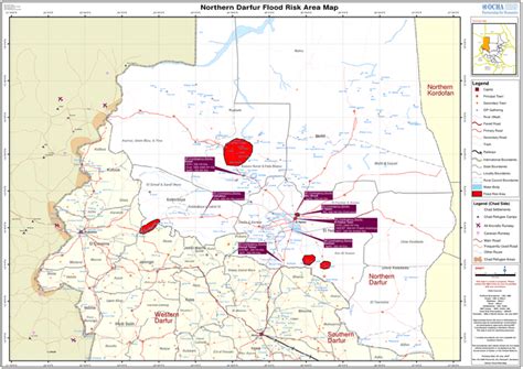 Sudan: Northern Darfur Flood Risk Area Map | OCHA