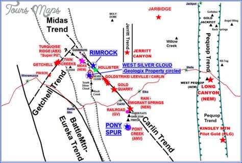 Mercury Nevada Map - ToursMaps.com