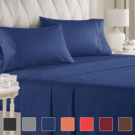 Twin Size Sheet Set - 4 Piece - Luxury Bed Sheets - Extra Soft - Deep ...