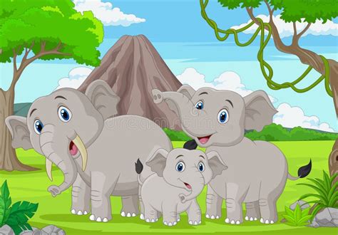 Elephants stock illustration. Illustration of feeling - 4749954