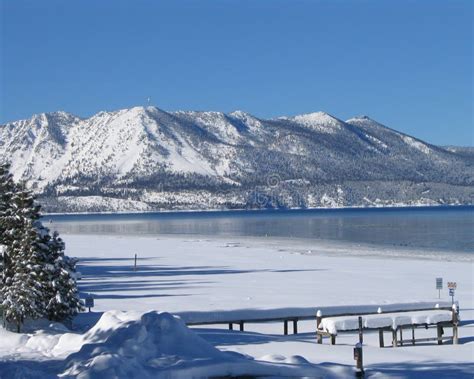 Lake Tahoe in Winter 1 stock photo. Image of california - 784436