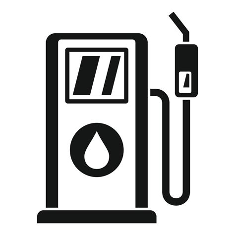 Gasoline station pump icon, simple style 14520877 Vector Art at Vecteezy