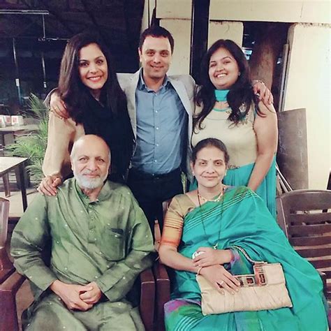 Anuja Sathe with her family