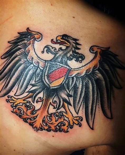 50 German Eagle Tattoo Designs For Men - Germany Ink Ideas