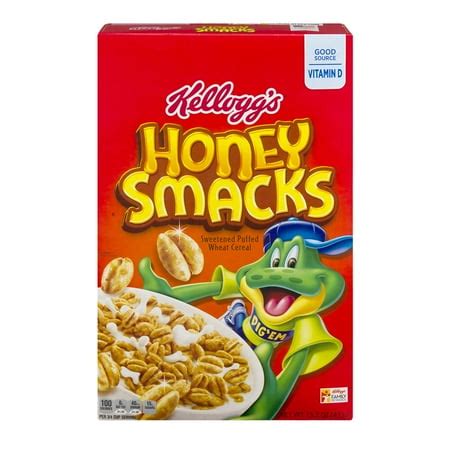 Kellogg's Honey Smacks Cereal, 15.3 OZ - Walmart.com