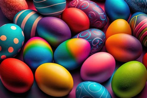 Premium Photo | Collection of colorful easter eggs Painted easter eggs ...