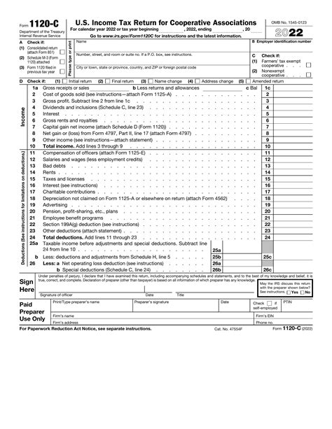 Form 1120 C ≡ Fill Out Printable PDF Forms Online