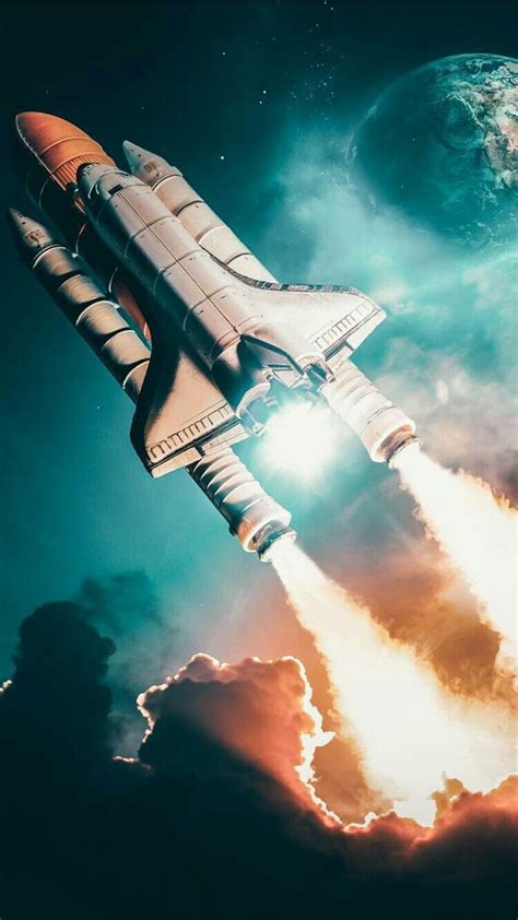 Space Shuttle Discovery launch iPhone Wallpaper | Space travel, Space ...