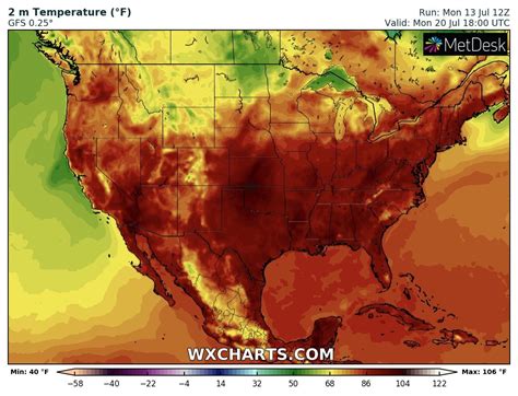 The scorching heatwave across much of United States