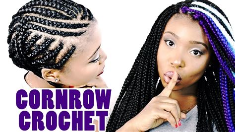 HOW TO CROCHET BOX BRAIDS TUTORIAL FREE PARTING || LOOKS SOO YOU WON'T ...