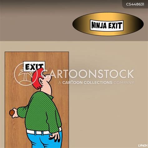 Exit Sign Cartoons and Comics - funny pictures from CartoonStock