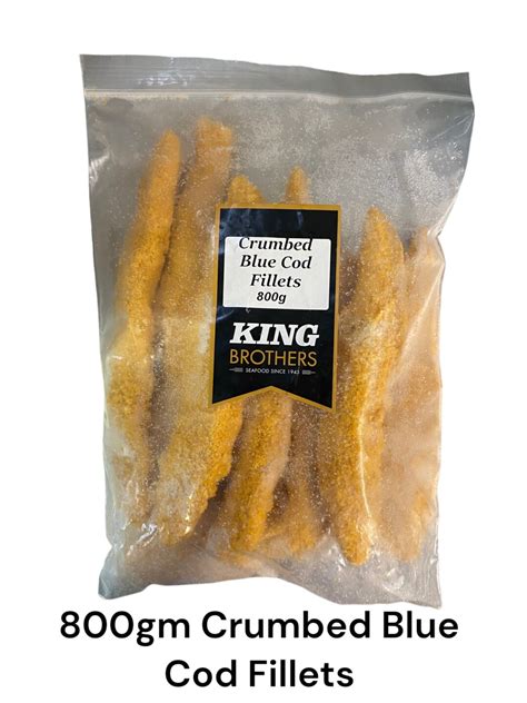 Crumbed Blue Cod Fillets - 800g - Kings Fish Market