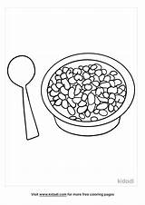 Beans Coloring Page sketch template
