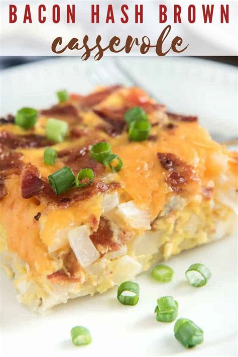 Bacon Hash Brown Casserole - Shaken Together