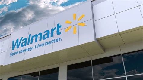 Walmart logo on the modern building faca... | Stock Video | Pond5