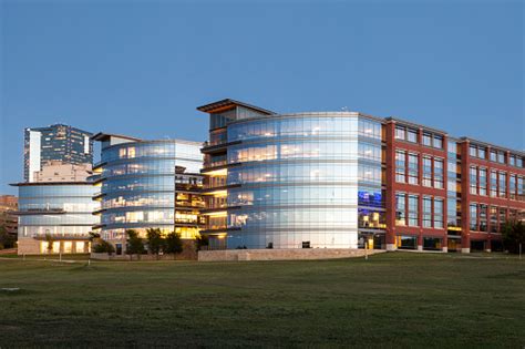 Tarrant County College At Dusk Fort Worth Stock Photo - Download Image ...