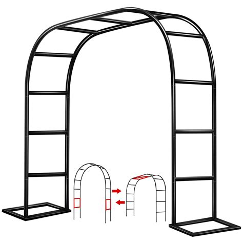 Garden Arch Trellis for Climbing Plants Outdoor Wedding Arches, 7.9ft Wide X 6.4ft High for sale ...
