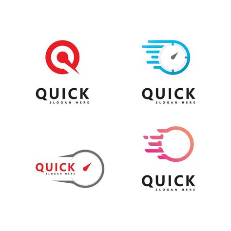 Quick Time logo vector template 7319760 Vector Art at Vecteezy