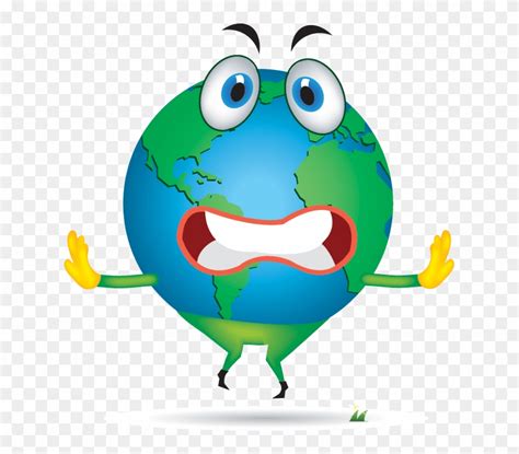 Cartoon - Cartoon Earth With Face Clipart (#3830747) - PinClipart