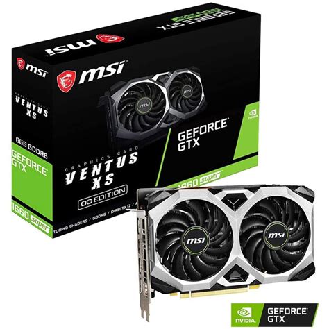 MSI GeFORCE GTX 1660 SUPER VENTUS XS OC 6GB GDDR6 - Graphics Card ...