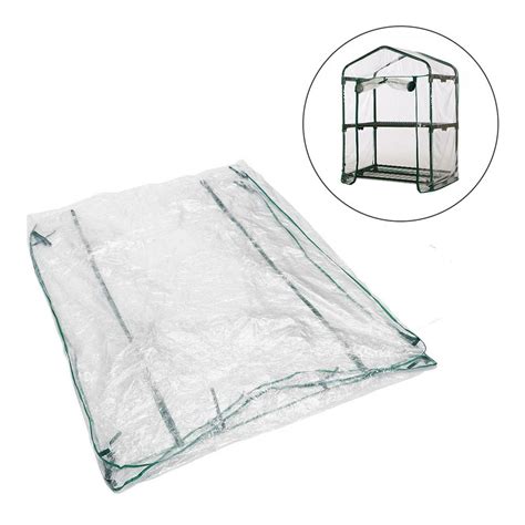 Garden Greenhouse Cover Plant Growth House Transparent PVC Waterproof Cover,2-tier - Walmart.com ...