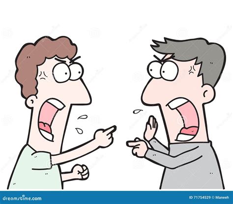 Cartoon Two People Arguing Stock Image | CartoonDealer.com #71754529