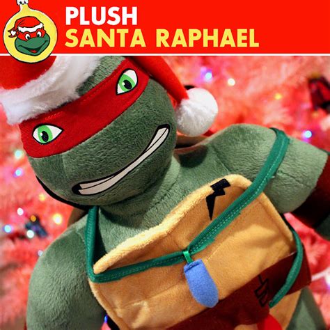 Teenage Mutant Ninja Turtles Raphael Plush Christmas Greeter Toy Holiday Gift