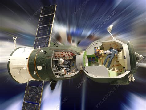 Soyuz TMA spacecraft model - Stock Image - C040/4409 - Science Photo Library