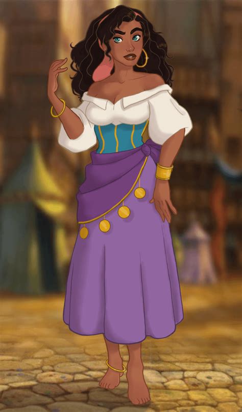 I drew my favorite Disney heroine, Esmeralda, from my favotite Disney ...