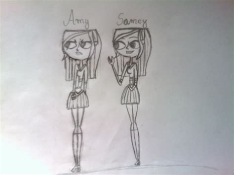 Amy and Samey Total drama by oliwixa123 on DeviantArt