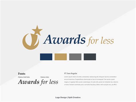 Logo Design Awards For Less by Lance Drew on Dribbble