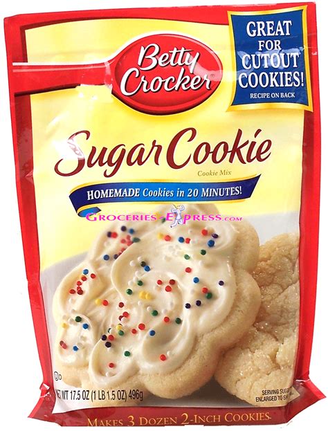 Groceries-Express.com Product Infomation for Betty Crocker sugar cookie ...