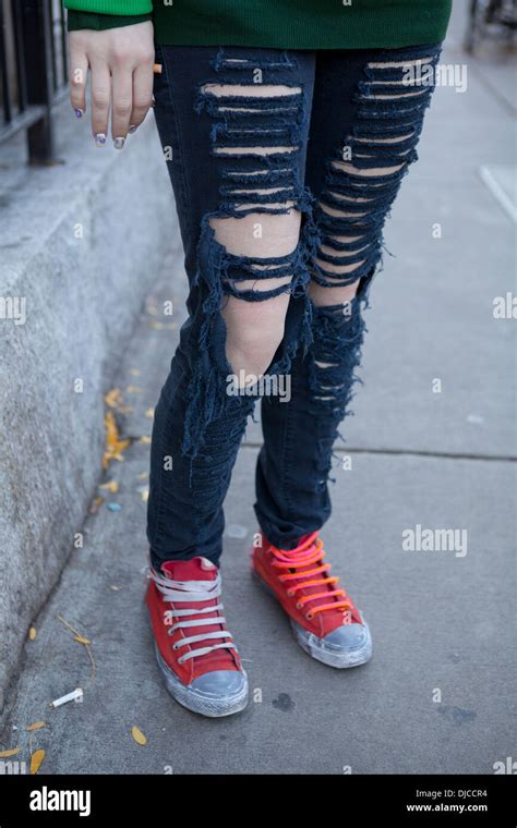 Torn pants hi-res stock photography and images - Alamy