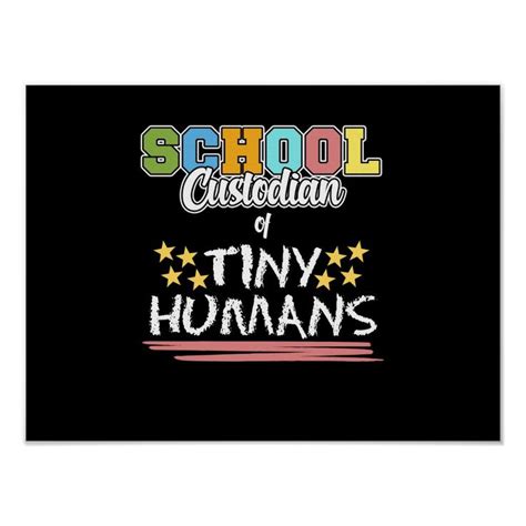 School Custodian Caretaker Janitor Appreciation Gr Poster | Zazzle ...