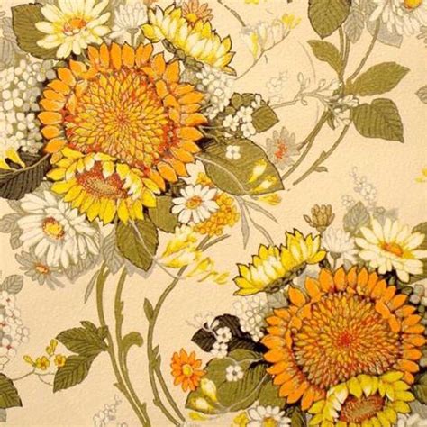 Vintage Original Sunshine Suzy Wallpaper ~ Boho Chic Anthropologie Style -LAST 2 | Vintage ...