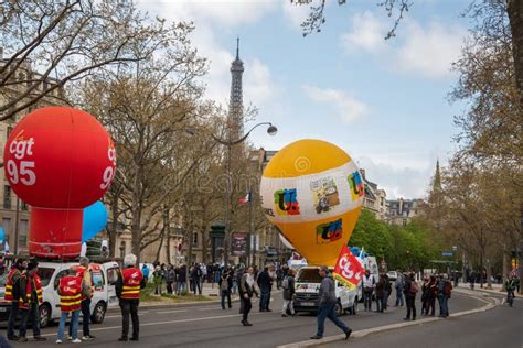 Paris, France - April 6th 2023 - Protests in Paris Against the Pension ...