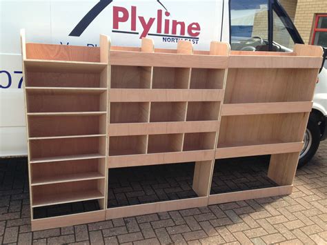 Ford Transit Van Shelving Racking MWB L2 Plywood System Case Storage ...