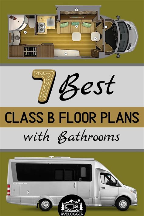 7 Best Class B Floor Plans with Bathrooms | Rv floor plans, Class b camper van, Best campervan