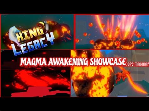 Magma Awakening Showcase (King Legacy - YouTube