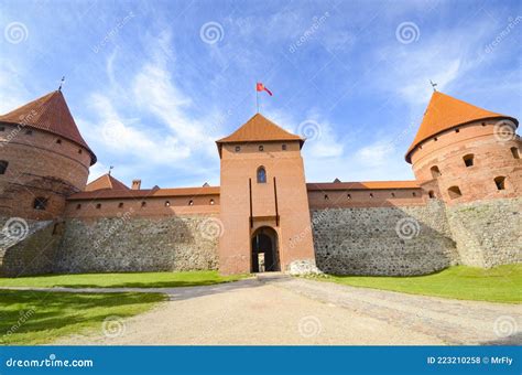 Trakai castle, Lithuania stock photo. Image of visit - 223210258