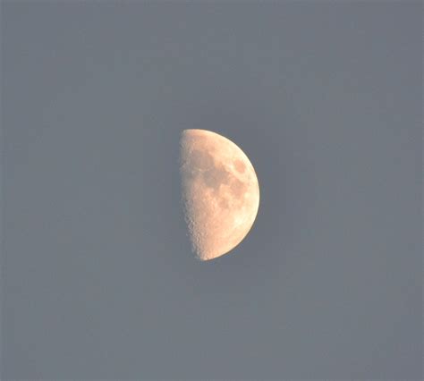 Half Moon (First Quarter Moon Phase) | It was crystal clear … | Flickr