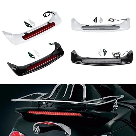 Motorcycle Trunk Spoiler Rear LED Brake Light For Honda Goldwing GL1800 Goldwing 1800 2001 2017 ...