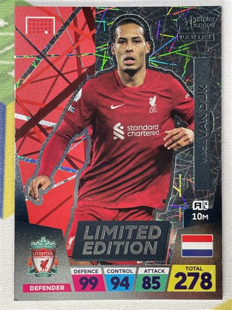 Virgil van Dijk Liverpool Limited Edition Panini Premier League ...