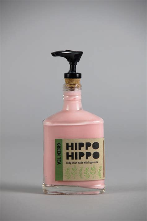 Hipster Hippo Milk Body Lotion Package Design :: Behance